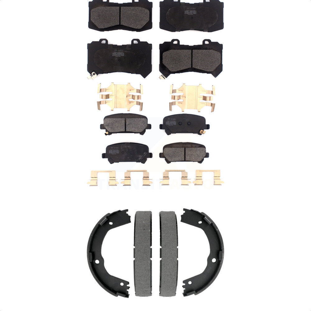Kit de plaquettes de frein semi-métalliques avant et arrière, chaussures de stationnement pour Chevrolet Colorado GM