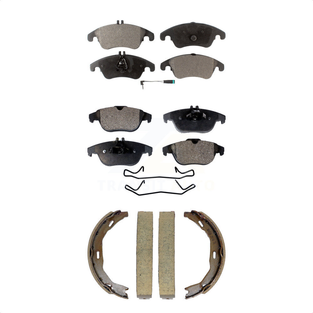 Kit de plaquettes de frein semi-métalliques avant et arrière, pour Mercedes-Benz C300 E35