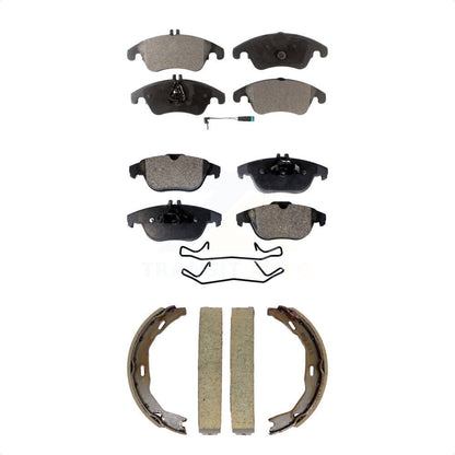 Kit de plaquettes de frein semi-métalliques avant et arrière, pour Mercedes-Benz C300 E35