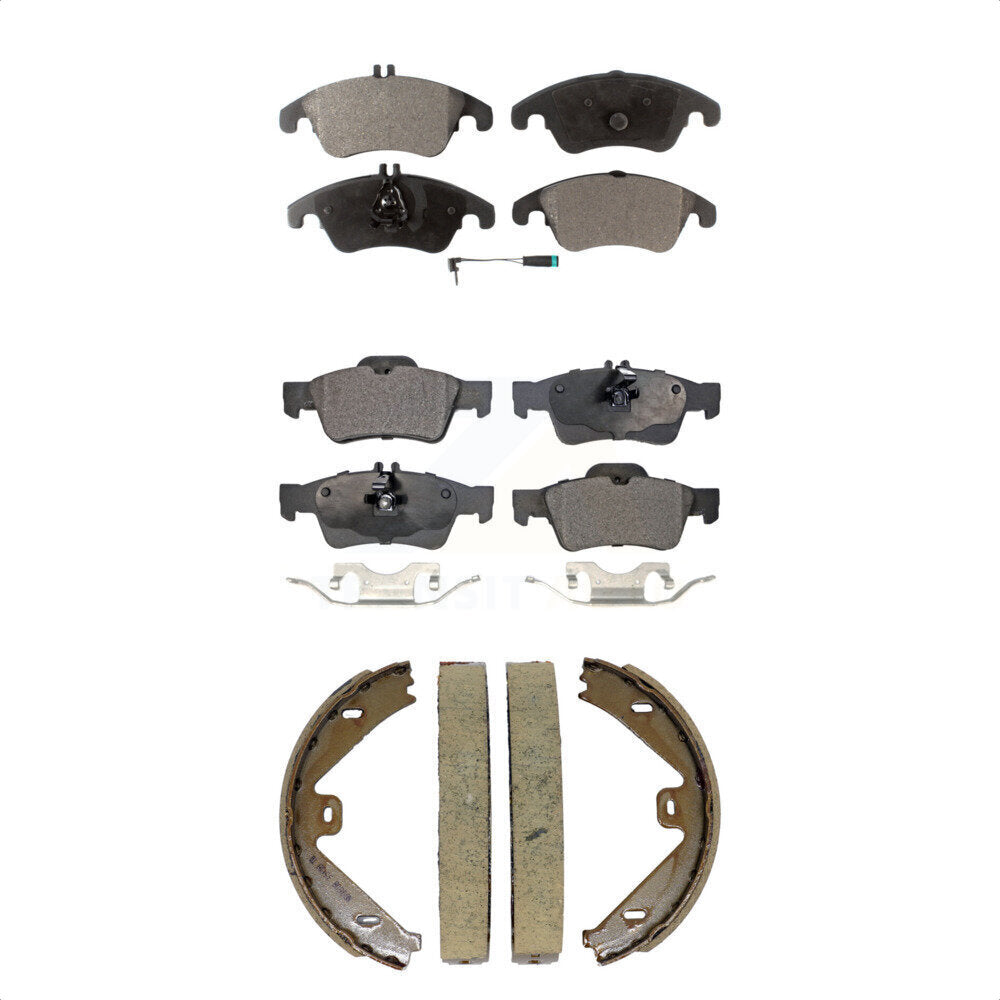 Kit de plaquettes de frein semi-métalliques avant et arrière, pour Mercedes-Benz E350 E40