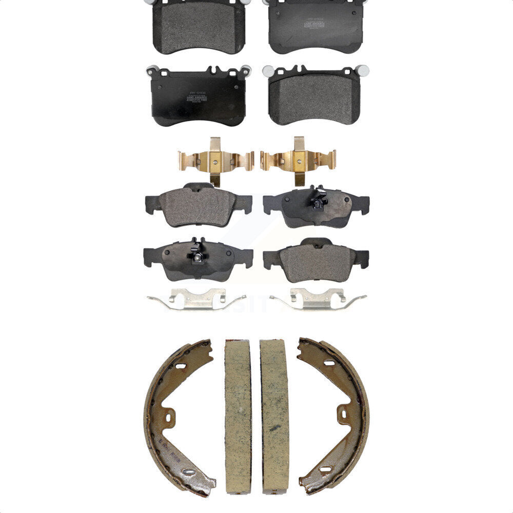 Kit de plaquettes de frein et chaussures de stationnement semi-métalliques avant et arrière, pour Mercedes-Benz CLS55