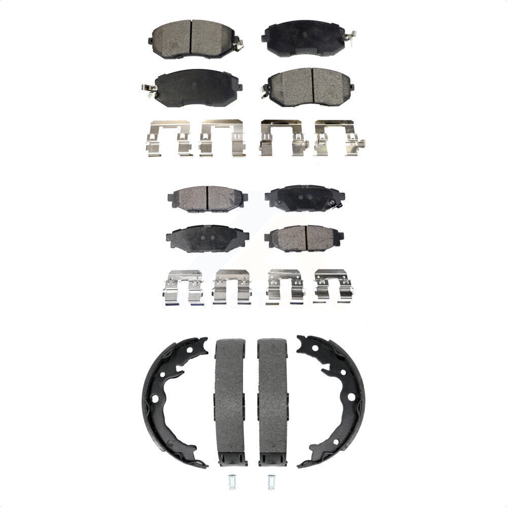 Kit de plaquettes de frein semi-métalliques avant et arrière, pour Subaru Forester Imprez