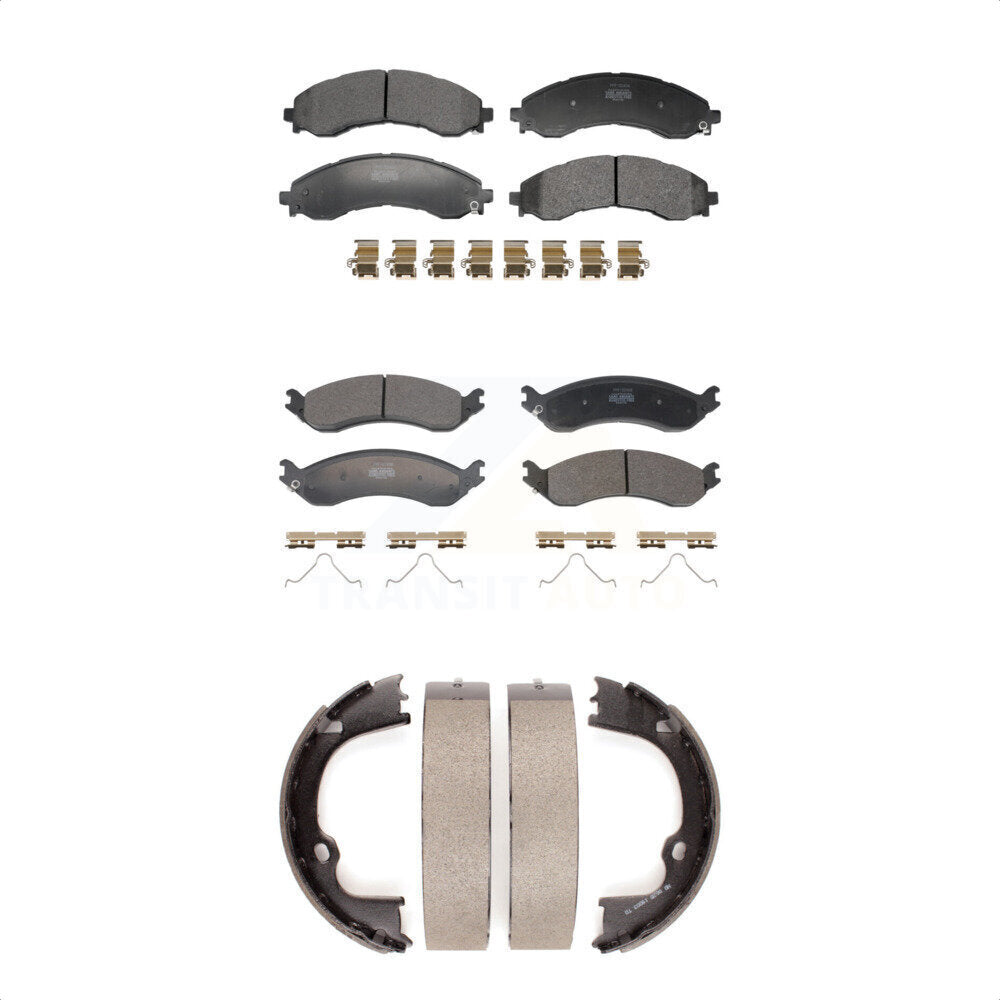Kit de plaquettes de frein et chaussures de stationnement semi-métalliques avant et arrière, pour GMC Chevrolet Savan