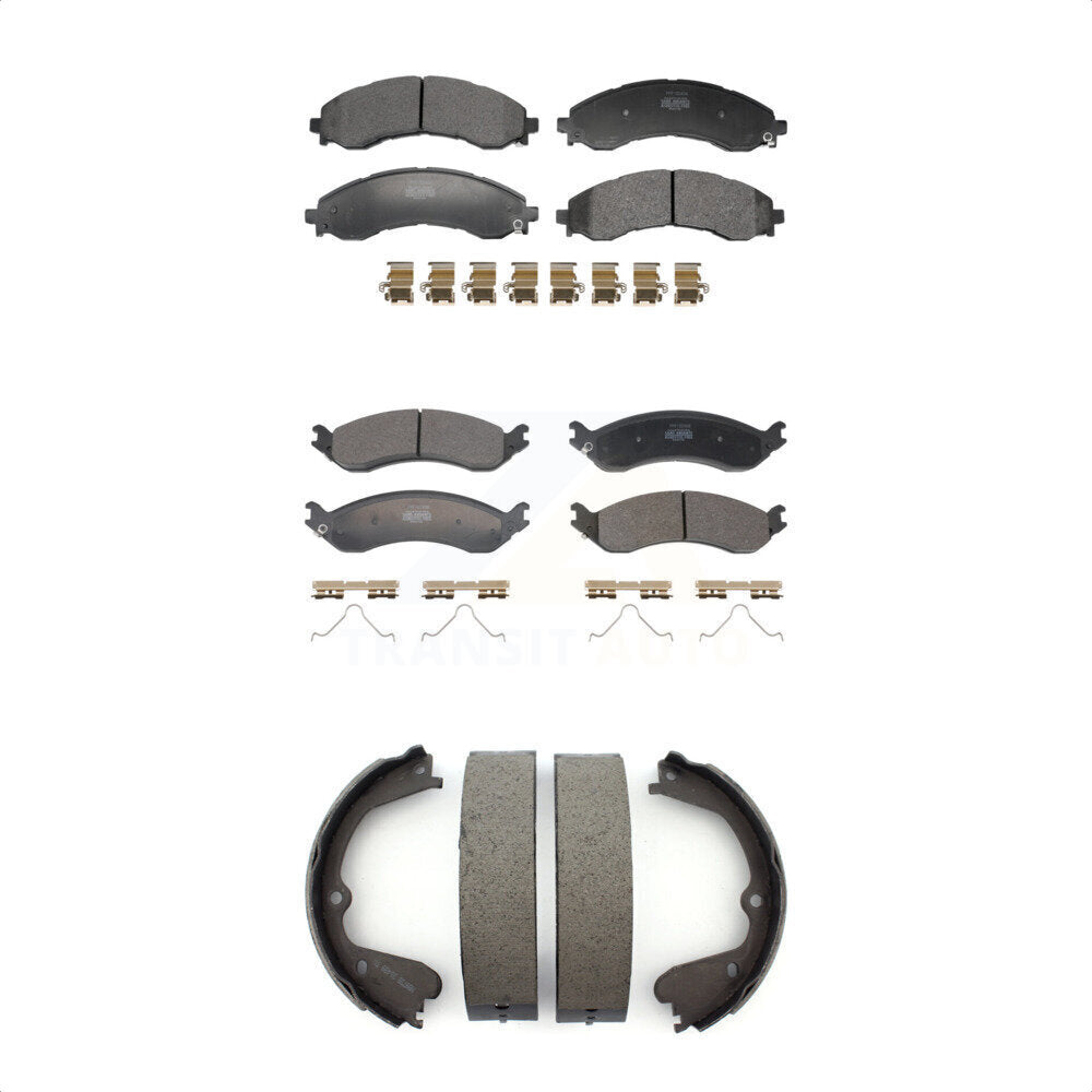 Kit de plaquettes de frein et chaussures de stationnement semi-métalliques avant et arrière, pour GMC Chevrolet Savan