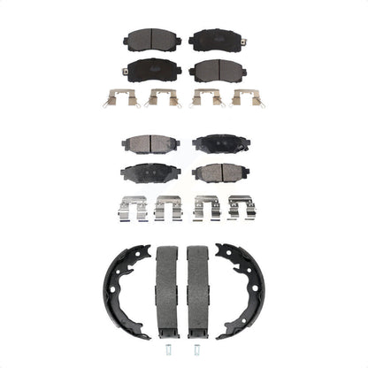 Kit de plaquettes de frein et chaussures de stationnement semi-métalliques avant et arrière, pour Subaru Crosstrek