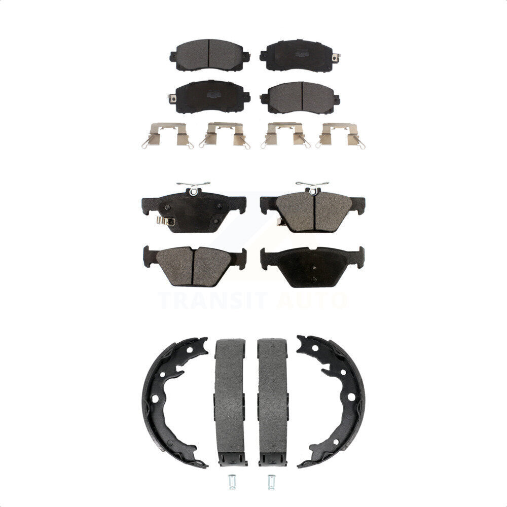 Kit de plaquettes de frein et chaussures de stationnement semi-métalliques avant et arrière, pour Subaru Crosstrek