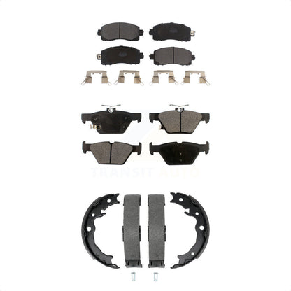 Kit de plaquettes de frein et chaussures de stationnement semi-métalliques avant et arrière, pour Subaru Crosstrek