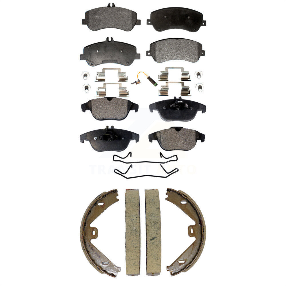 Kit de plaquettes de frein et chaussures de stationnement semi-métalliques avant et arrière, pour Mercedes-Benz GLK35