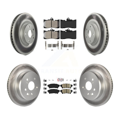Kit de rotors de frein avant semi-métalliques et arrière en céramique (6 pièces) pour Lexus IS30