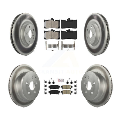 Kit de rotors de frein avant semi-métalliques et arrière en céramique (6 pièces) pour Lexus IS35