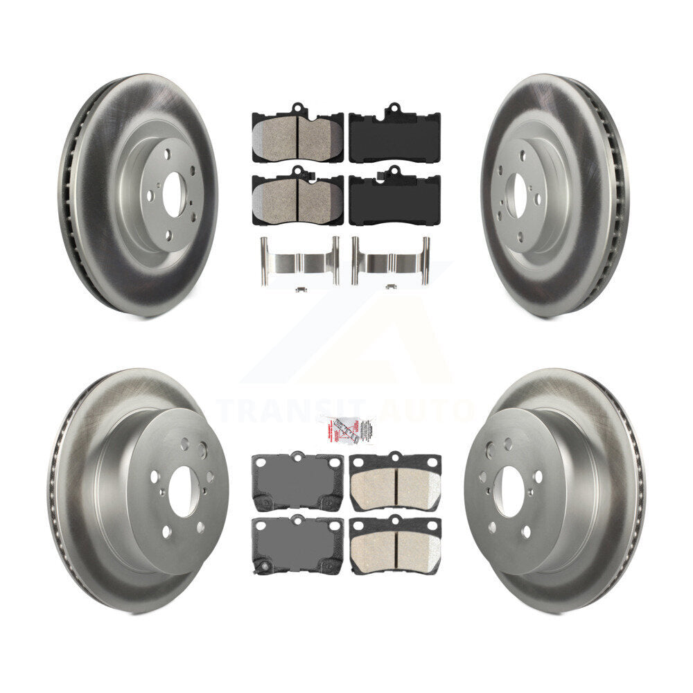 Kit de rotors de frein avant semi-métalliques et arrière en céramique (6 pièces) pour Lexus IS35
