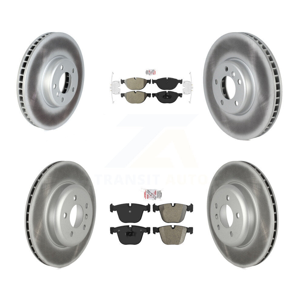 Kit de Rotor de frein à revêtement de plaquettes semi-métalliques avant et arrière (6 pièces) pour BMW 535i GT xDrive