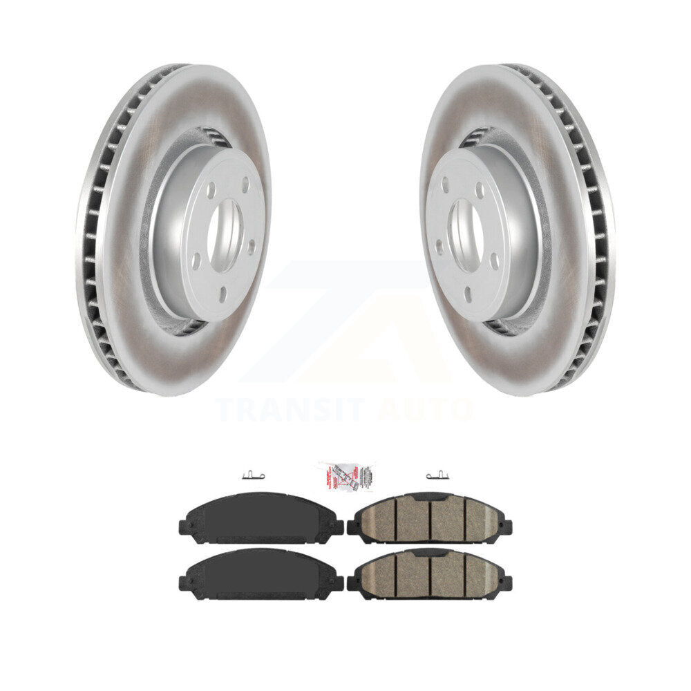 Kit de rotors de frein à disque à revêtement avant et de plaquettes en céramique pour Ford Mustang KGA-100027