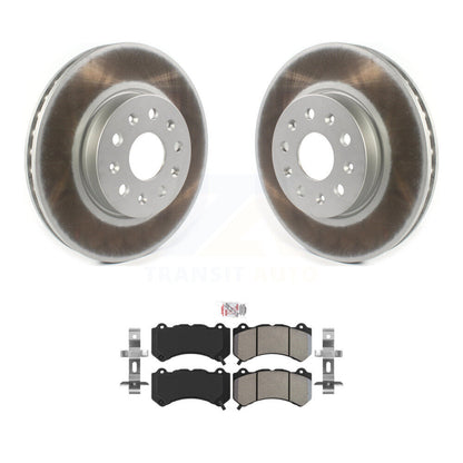 Rotor de frein à disque à revêtement avant et Kit de plaquettes semi-métalliques pour Chevrolet Camaro LT L