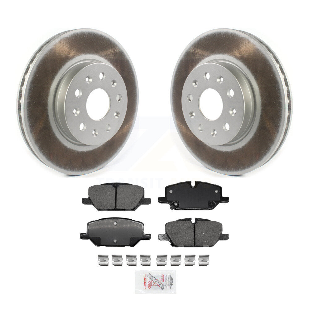 Kit de rotors de frein à disque à revêtement avant et de plaquettes en céramique pour Chevrolet Camaro