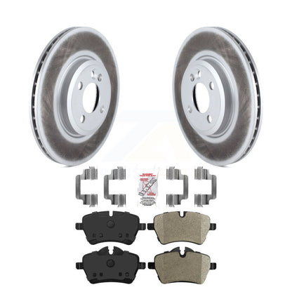 Kit de rotor de frein à disque à revêtement avant et de plaquettes semi-métalliques pour Mini Cooper Countryma
