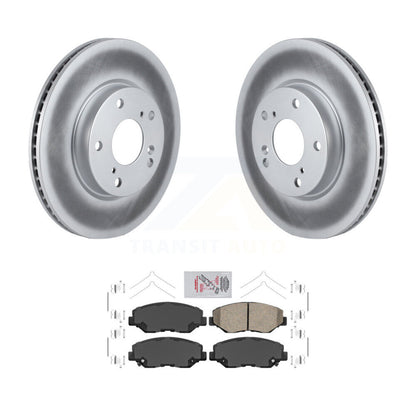 Rotors de frein à disque enduits avant et kit de plaquettes en céramique pour Honda Civic KGA-100116