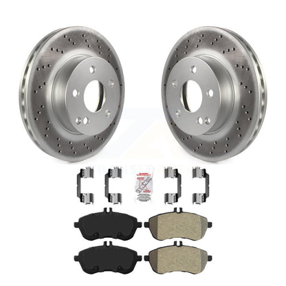 Kit de plaquettes de frein semi-métalliques avec revêtement avant, pour Mercedes-Benz C300 C250 C23