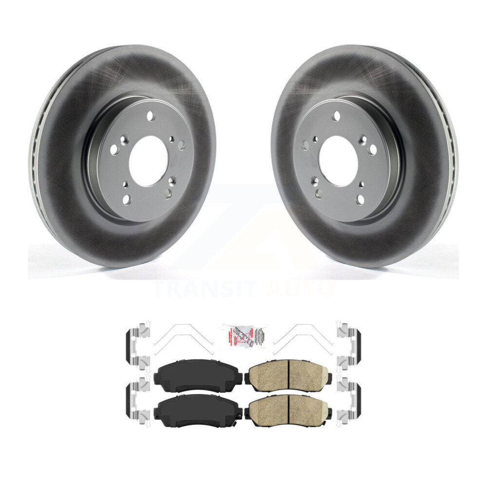 Kit de rotors de frein à disque à revêtement avant et de plaquettes en céramique pour Honda CR-V KGA-100201