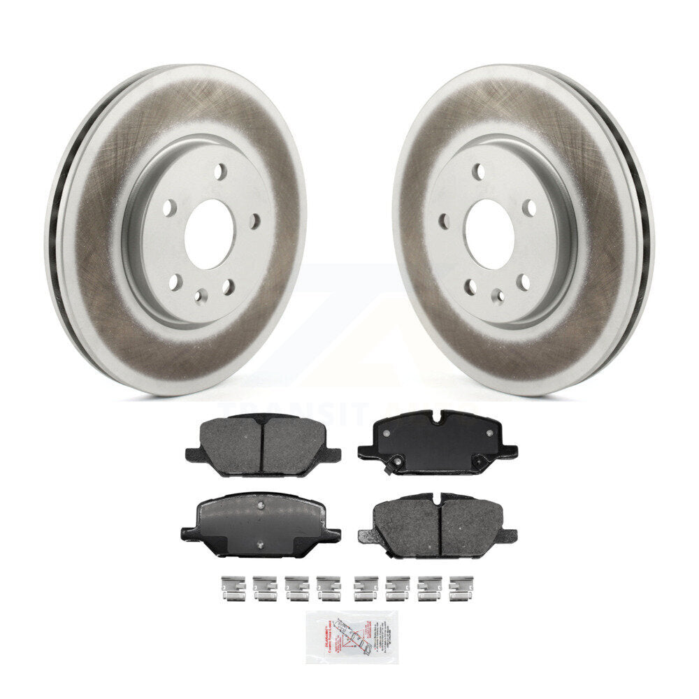 Rotors de frein à disque à revêtement avant et Kit de plaquettes en céramique pour Buick Envision Cadillac XT