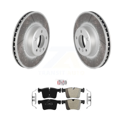 Kit de disques de frein à disque avec revêtement avant et plaquettes semi-métalliques pour BMW 335i xDrive G