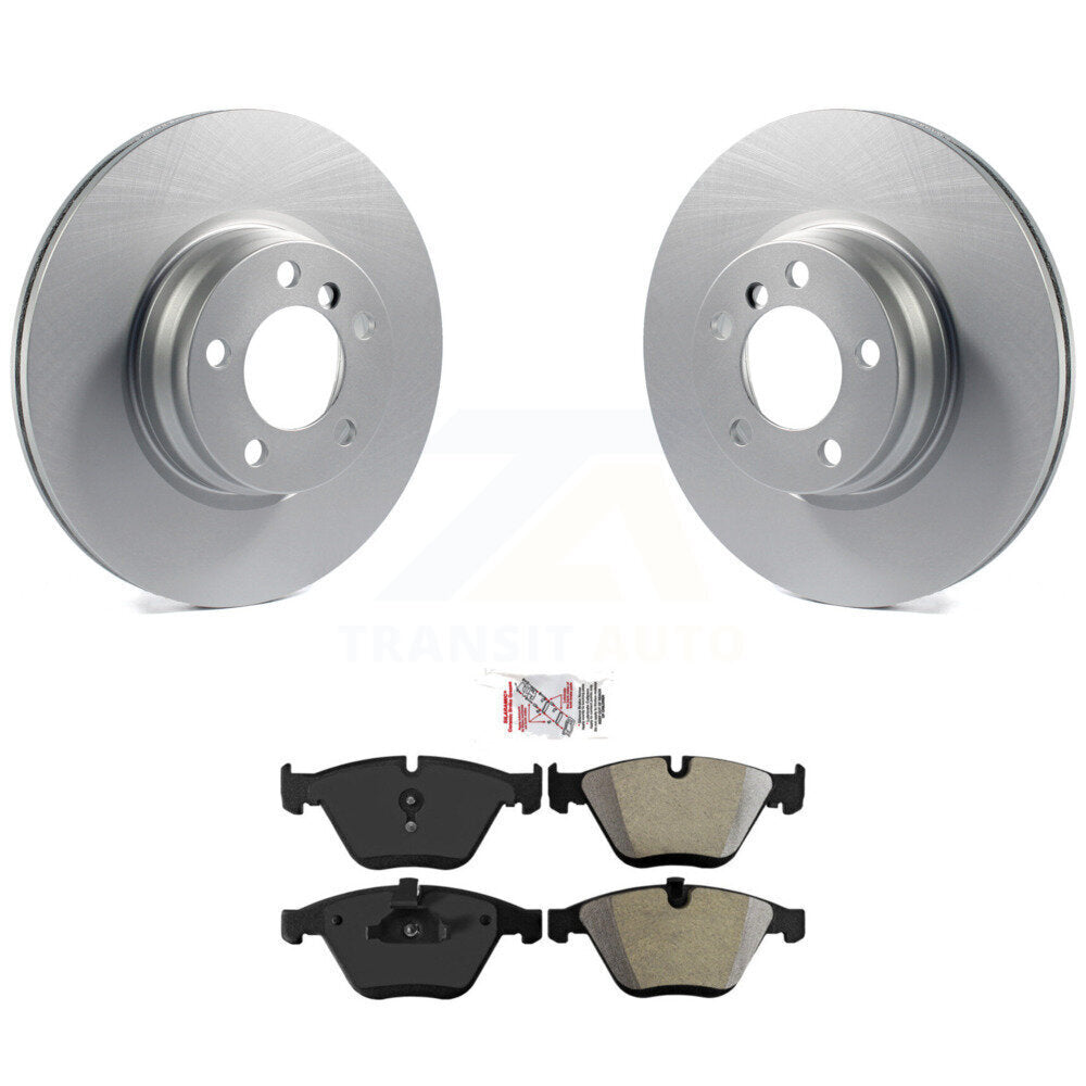 Kit de disques de frein à disque avec revêtement avant et plaquettes semi-métalliques pour BMW 328i