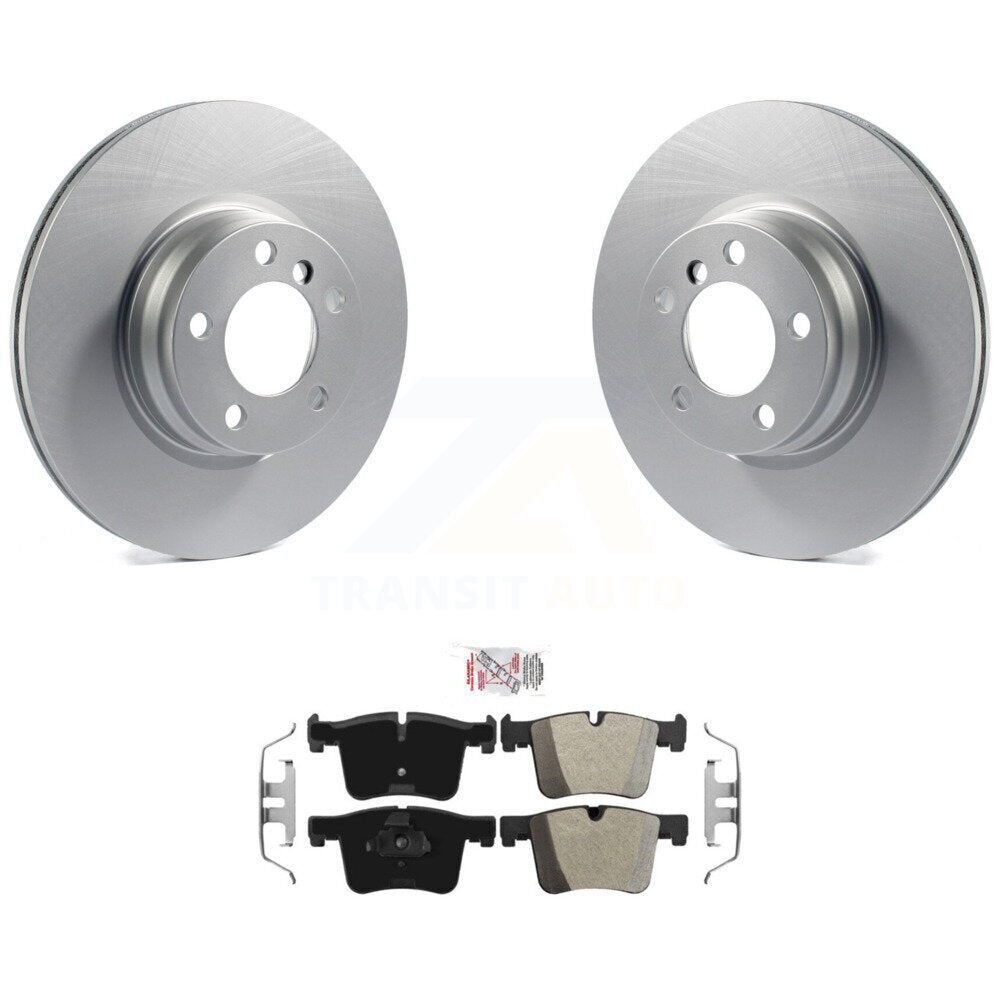 Kit de rotors de frein à disque à revêtement avant et de plaquettes semi-métalliques pour BMW 328i 330e