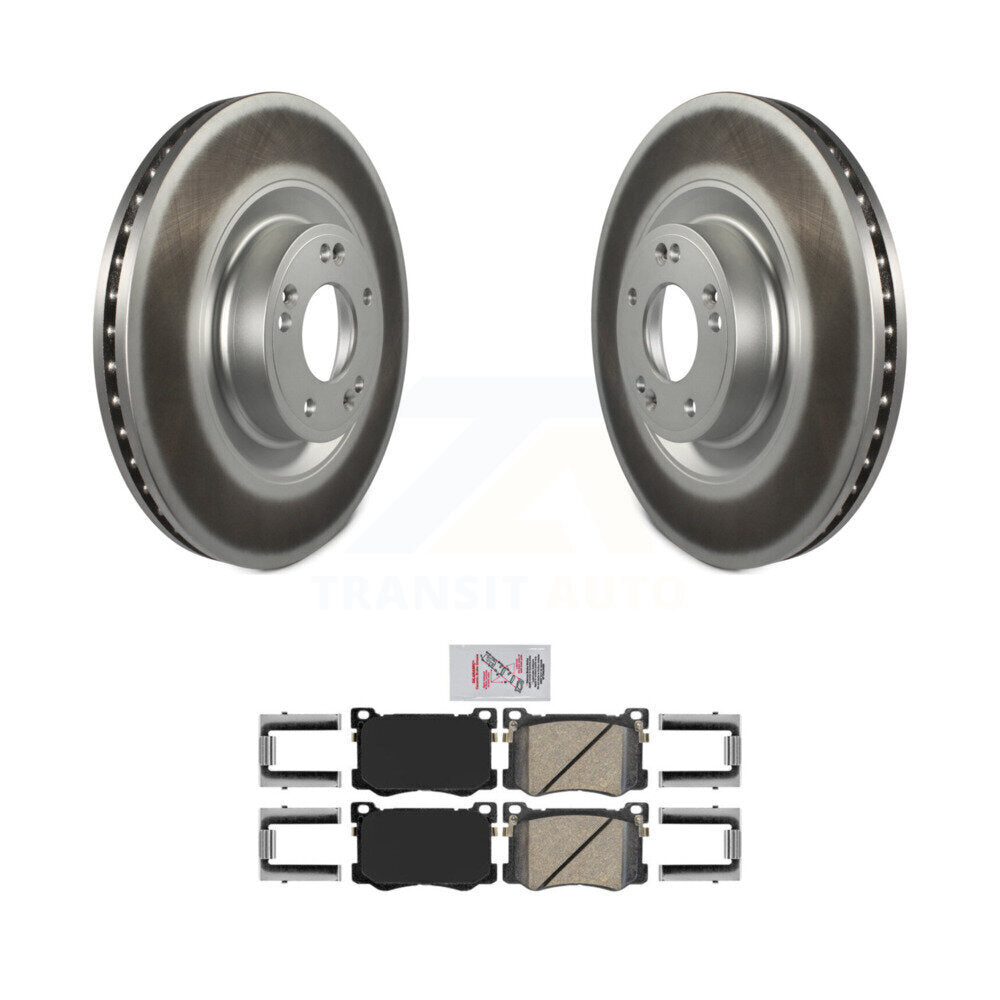 Rotor de frein à revêtement avant et Kit de plaquettes en céramique, pour Hyundai Genesis G80 Kia K900 3.8