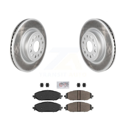 Kit de disques de frein à disque à revêtement avant et de plaquettes semi-métalliques pour Ram 1500