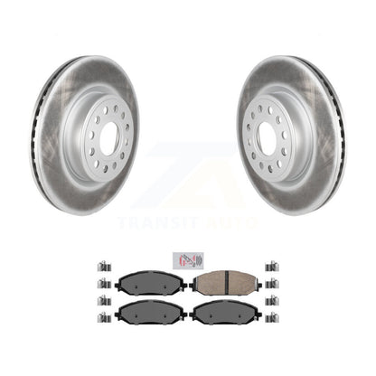 Kit de disques de frein à disque avec revêtement avant et plaquettes en céramique pour Ram 1500 KGA-100230