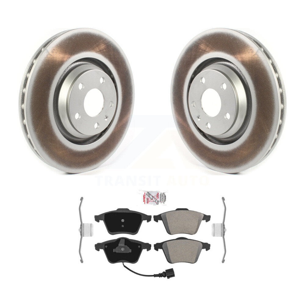 Rotors de frein à disque à revêtement avant et kit de plaquettes semi-métalliques pour Audi TT Quattro TT