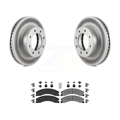 Rotor de frein à revêtement avant et Kit de plaquettes semi-métalliques pour Nissan NV2500 NV3500 NV150