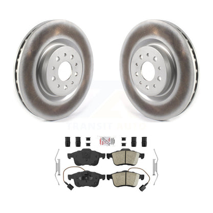 Kit de rotor de frein à disque à revêtement avant et de plaquettes en céramique pour Ram ProMaster Cit 2015 – 2021