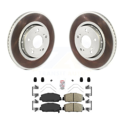 Kit de rotors de frein à disque à revêtement avant et de plaquettes en céramique pour Acura RLX KGA-100272