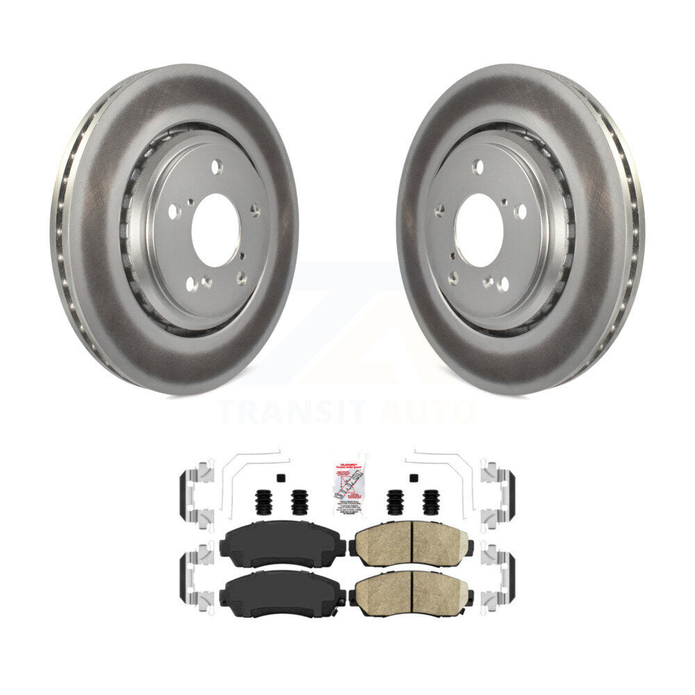 Rotors de frein à disque à revêtement avant et kit de plaquettes en céramique pour Honda Odyssey Passport