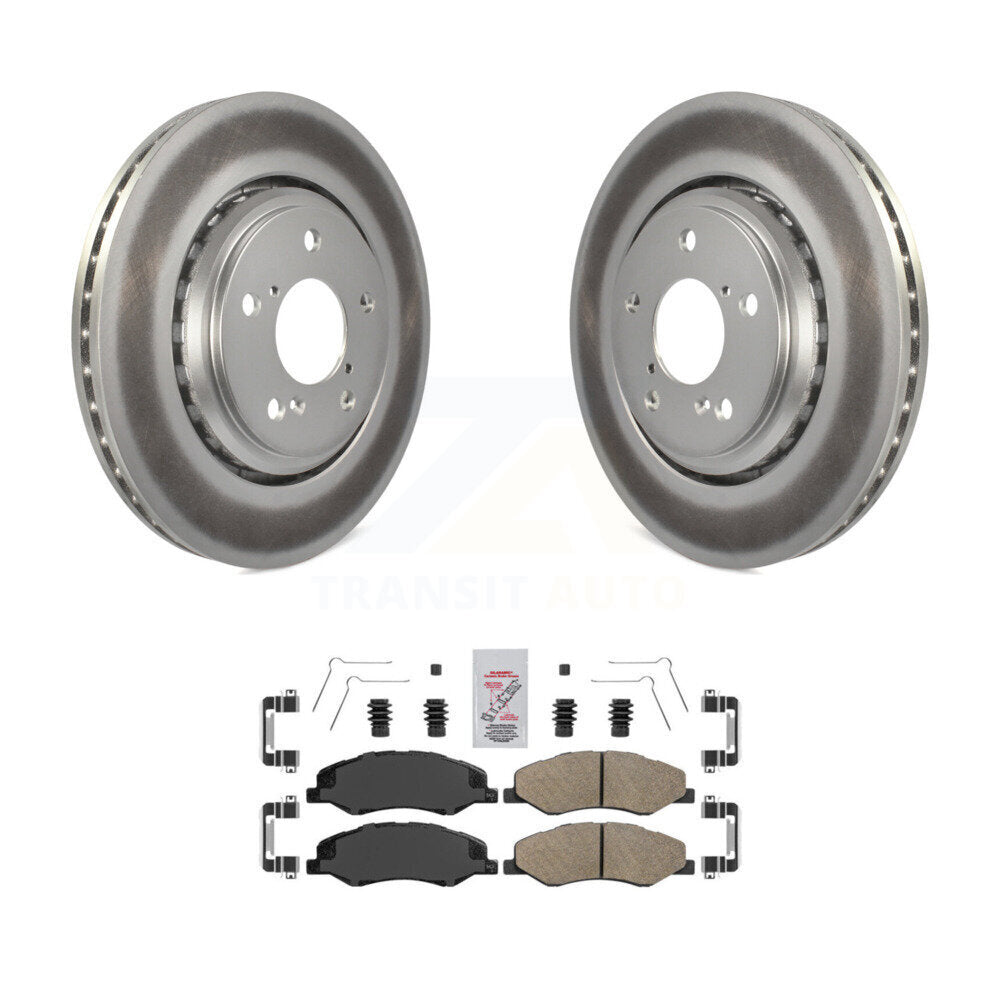 Kit de rotors de frein à disque à revêtement avant et de plaquettes en céramique pour Honda Odyssey 2018 – 2023