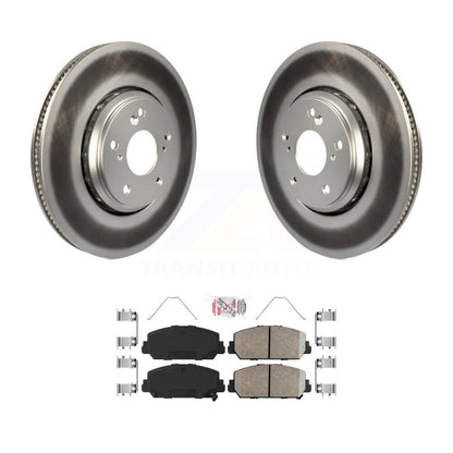 Kit de rotors de frein à disque à revêtement avant et de plaquettes en céramique pour Acura ILX 2017 – 2022