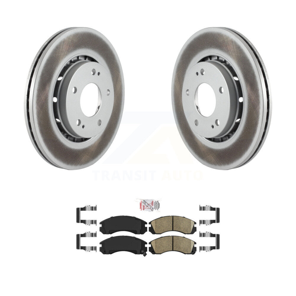Rotors de frein à disque enduits avant et kit de plaquettes en céramique pour Mitsubishi Lancer