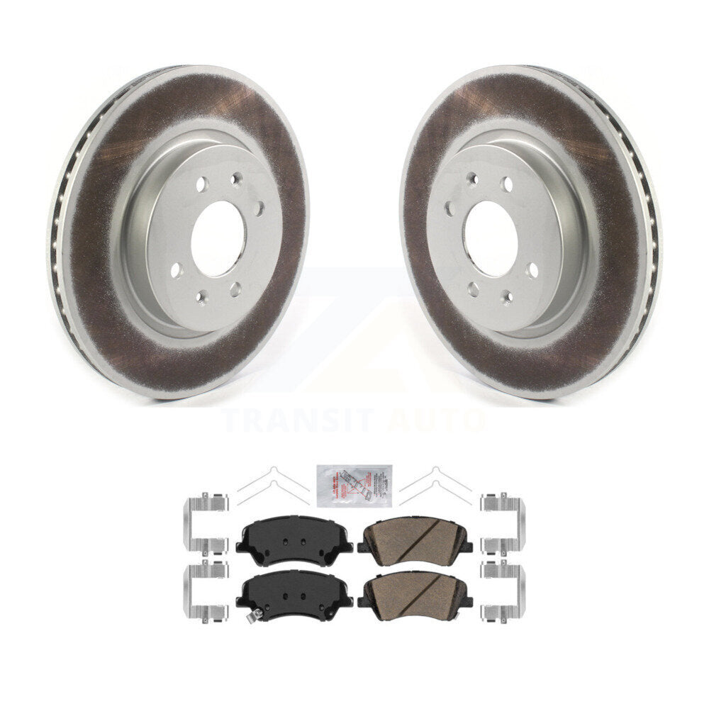Kit de rotors de frein à disque et de plaquettes en céramique avec revêtement avant, pour Kia Rio Hyundai Accent