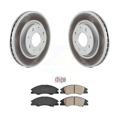 Kit de rotor de frein à disque à revêtement avant et de plaquettes semi-métalliques pour Kia Spectra Spectra