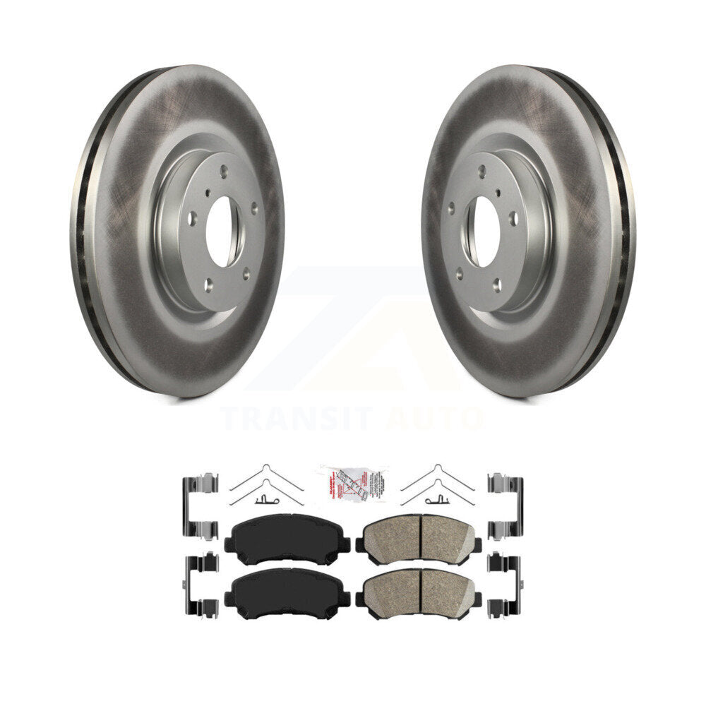 Kit de rotors de frein à disque à revêtement avant et de plaquettes en céramique pour Nissan Maxima KGA-10031