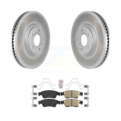 Kit de rotors de frein à disque à revêtement avant et de plaquettes en céramique pour INFINITI G37 G35 Q60