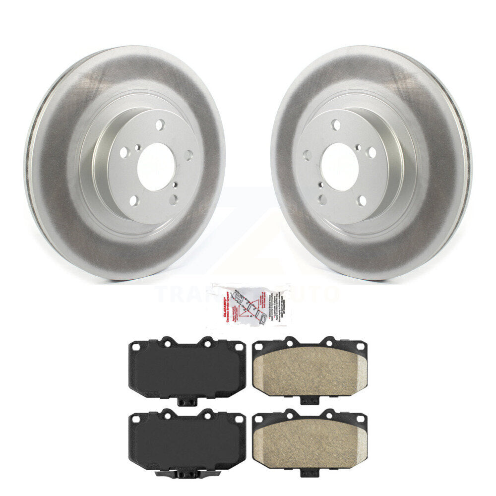 Rotors de frein à disque avec revêtement avant et kit de plaquettes en céramique pour Subaru Impreza WRX 2008