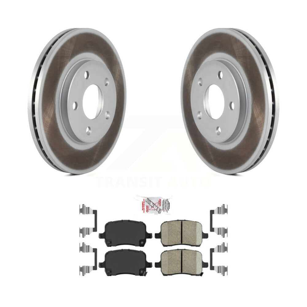 Rotors de frein à disque avec revêtement avant et kit de plaquettes en céramique pour Chevrolet Malibu
