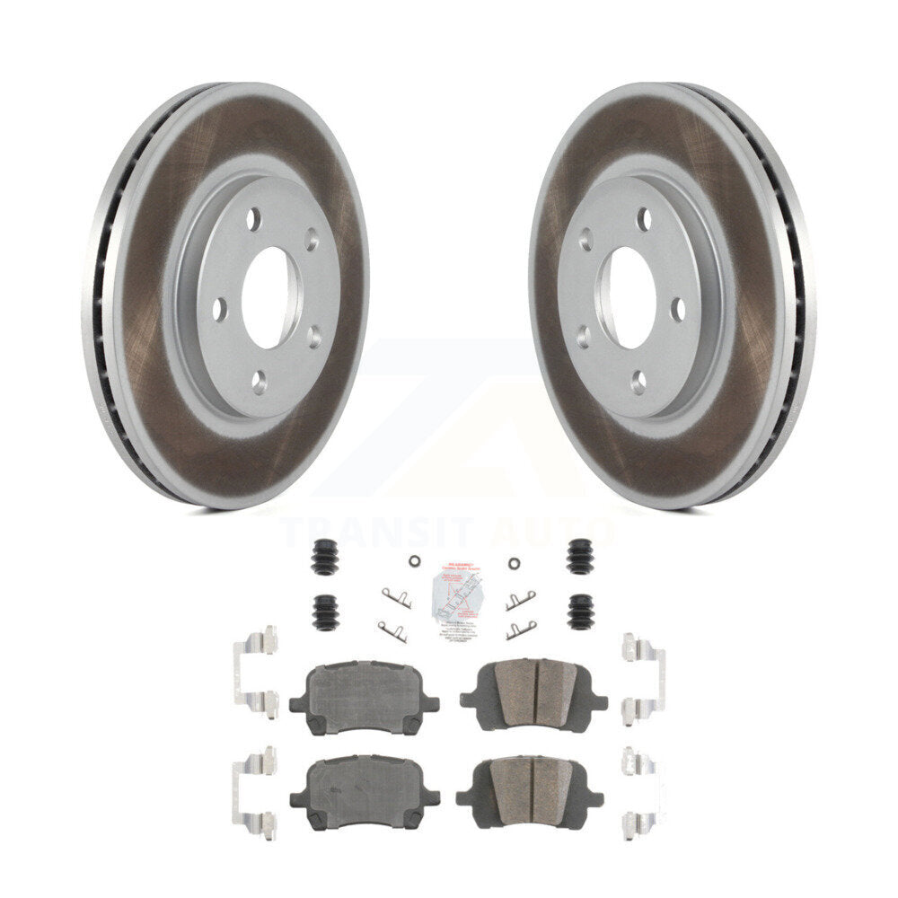 Rotors de frein à disque à revêtement avant et Kit de plaquettes en céramique pour Chevrolet Malibu Pontiac G
