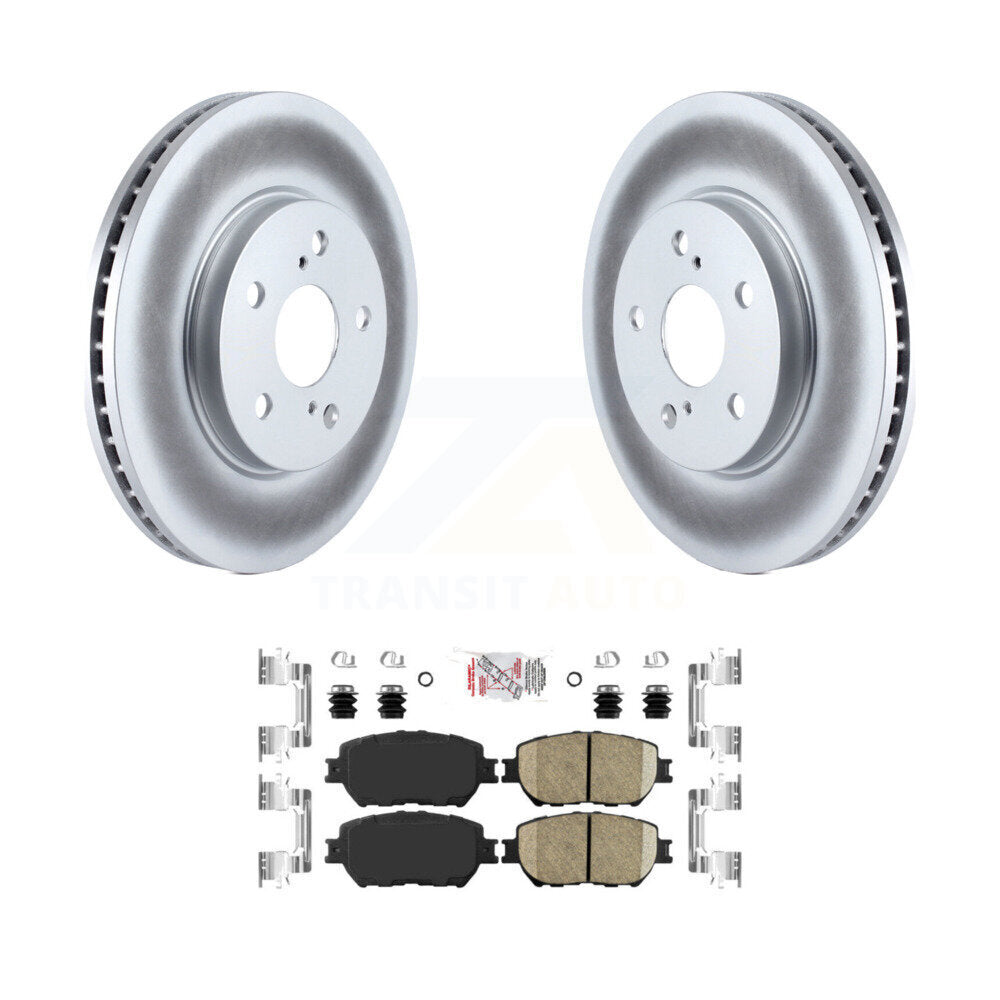 Rotors de frein à disque enduits avant et kit de plaquettes en céramique pour Toyota Camry KGA-100421