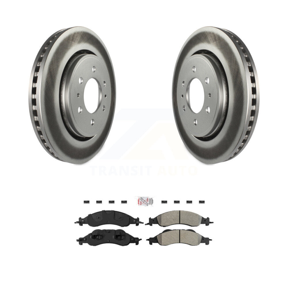 Kit de plaquettes de frein à disque semi-métalliques avec revêtement avant, pour Ford Expedition Lincol