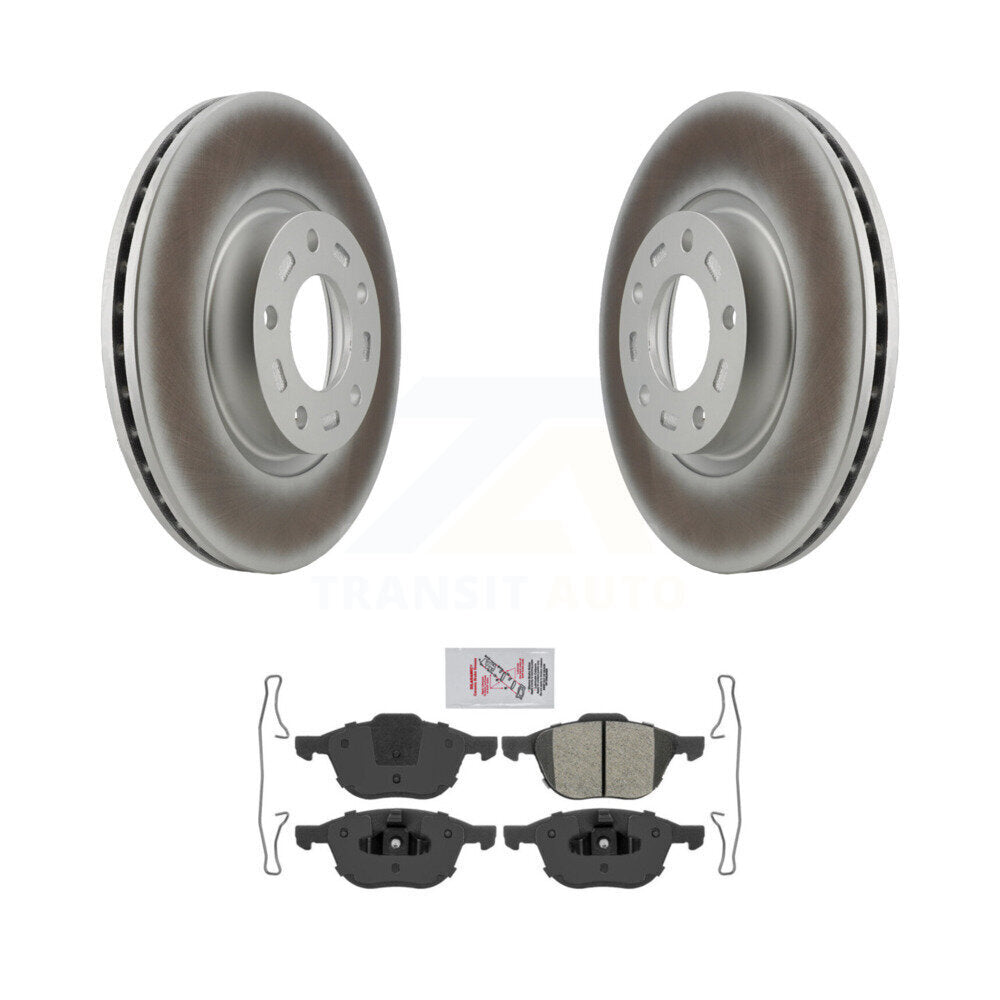 Rotors de frein à disque à revêtement avant et kit de plaquettes semi-métalliques pour Mazda 3 5 Sport