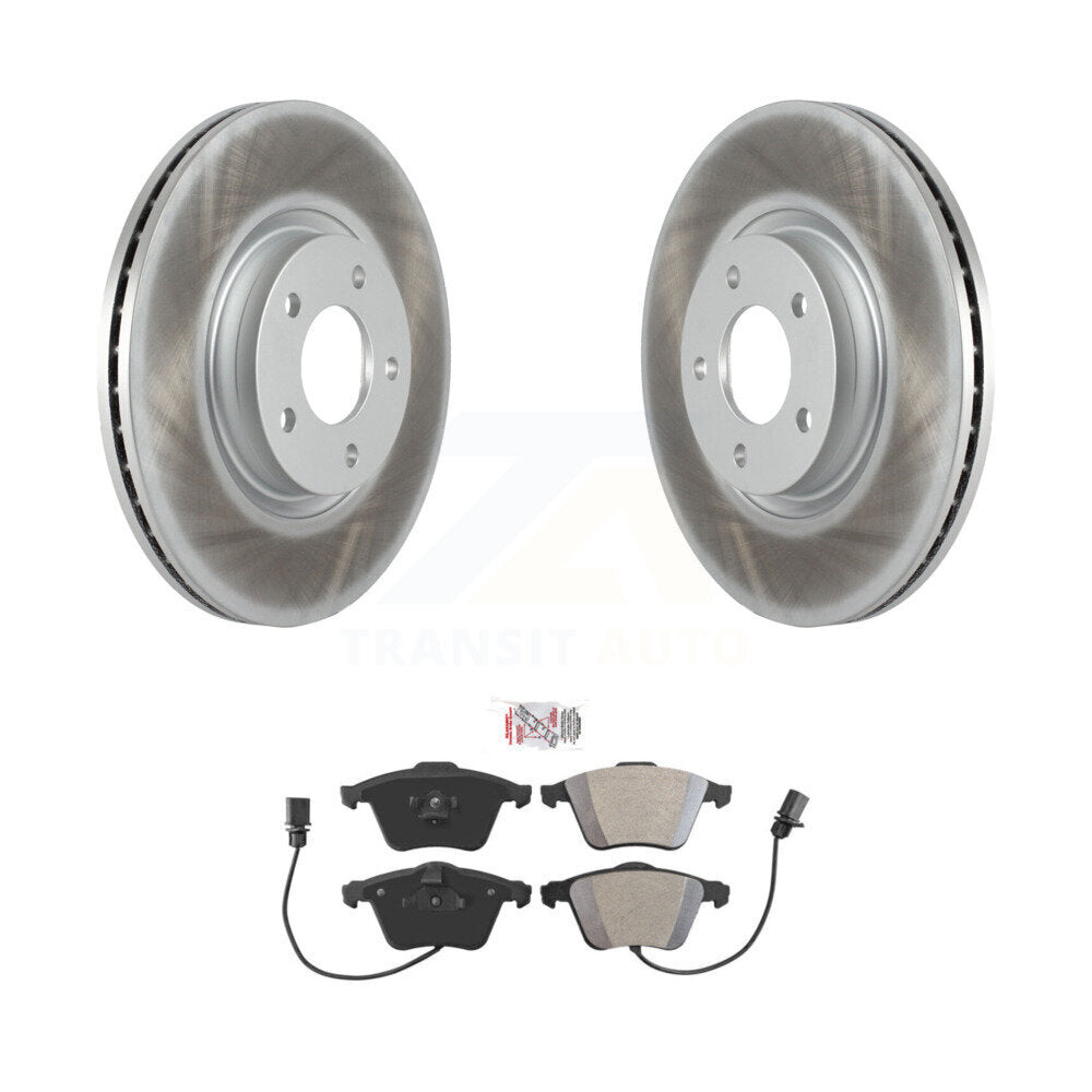 Rotors de frein à disque à revêtement avant et kit de plaquettes semi-métalliques pour Mazda 3 KGA-10046