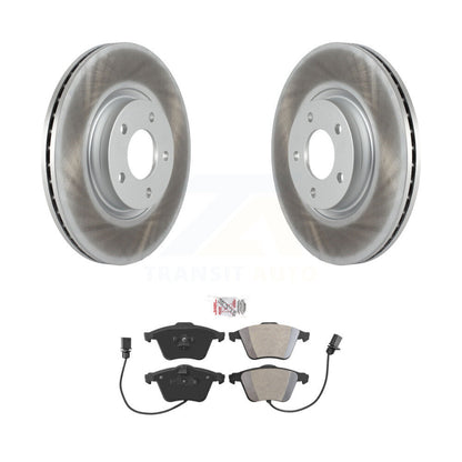 Rotors de frein à disque à revêtement avant et kit de plaquettes semi-métalliques pour Mazda 3 KGA-10046